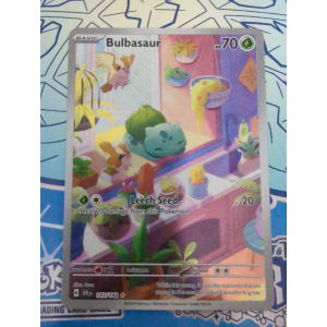 Illustration Rare Bulbasaur 143/142 Pokemon TCG Scarlet & Violet Stellar Crown