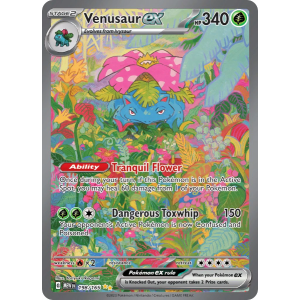 Pokémon TCG Venusaur ex Scarlet & Violet-151 198/165 Special Illustration Rare