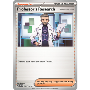 Professor's Research Professor Turo 190/198 Pokemon TCG Scarlet & Violet Scarlet & Violet NON HOLO