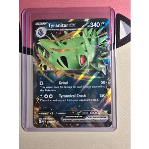 Double Rare Tyranitar ex 64/131 Pokemon TCG Scarlet & Violet Prismatic Evolutions