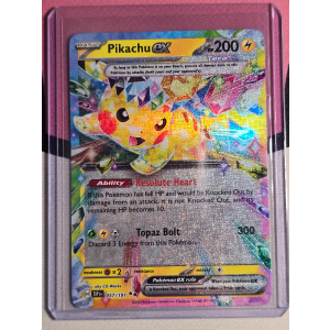 Double Rare Pikachu ex 57/191 Pokemon TCG Scarlet & Violet Surging Sparks