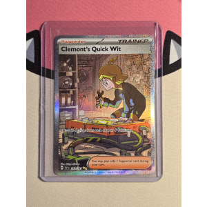 Special Illustration Rare Clemont's Quick Wit 243/191 Pokemon TCG Scarlet & Violet Surging Sparks