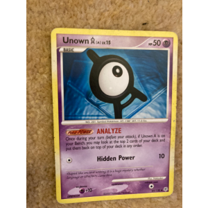 Unown A 65/130 Pokemon TCG Diamond & Pearl Diamond & Pearl