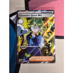 Ultra Rare Clemont's Quick Wit 229/191 Pokemon TCG Scarlet & Violet Surging Sparks