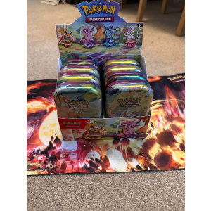 Pokémon TCG Scarlet & Violet Prismatic Evolutions Mini Tin Display 8 Mini Tins