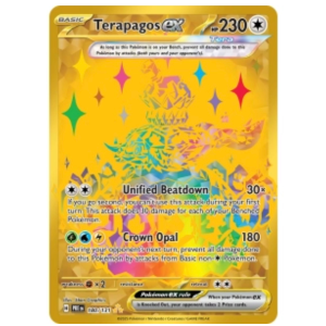 Hyper Rare Terapagos ex 180/131 Pokemon TCG Scarlet & Violet Prismatic Evolutions