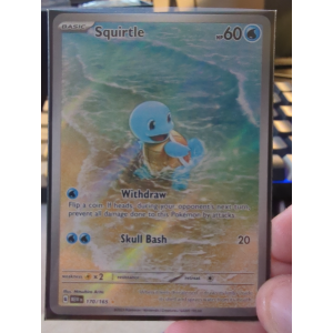 Illustration Rare Squirtle 170/165 Pokemon TCG Scarlet & Violet 151