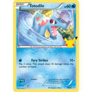  Totodile 18/25 Pokemon TCG Other McDonald's Collection 2021