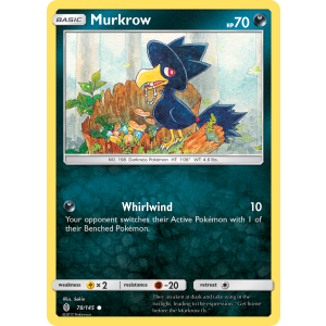 Murkrow 78/145 Pokemon TCG Sun & Moon Guardians Rising