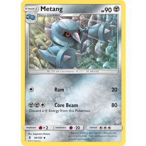 Metang 84/145 Pokemon TCG Sun & Moon Guardians Rising