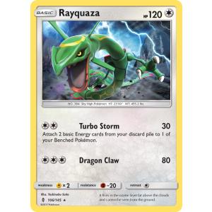 Rayquaza 106/145 Pokemon TCG Sun & Moon Guardians Rising