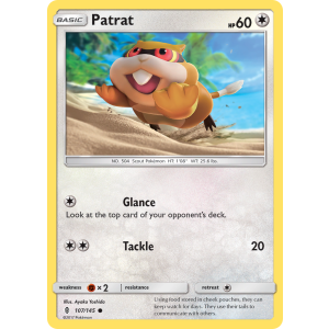 Patrat 107/145 Pokemon TCG Sun & Moon Guardians Rising