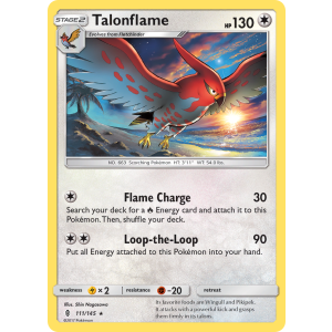 Talonflame 111/145 Pokemon TCG Sun & Moon Guardians Rising