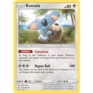 Komala 114/145 Pokemon TCG Sun & Moon Guardians Rising