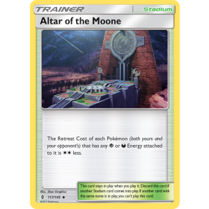 Altar of the Moone 117/145 Pokemon TCG Sun & Moon Guardians Rising