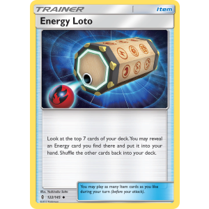 Energy Loto 122/145 Pokemon TCG Sun & Moon Guardians Rising