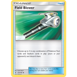 Field Blower 125/145 Pokemon TCG Sun & Moon Guardians Rising