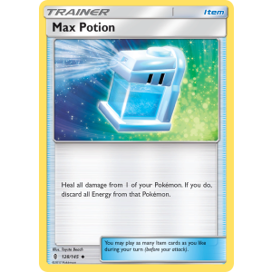 Max Potion 128/145 Pokemon TCG Sun & Moon Guardians Rising