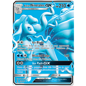 Rare Ultra Alolan Ninetales-GX 132/145 Pokemon TCG Sun & Moon Guardians Rising