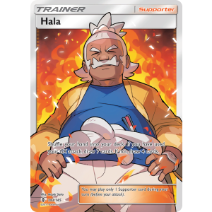 Rare Ultra Hala 143/145 Pokemon TCG Sun & Moon Guardians Rising