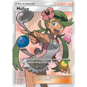 Rare Ultra Mallow 145/145 Pokemon TCG Sun & Moon Guardians Rising