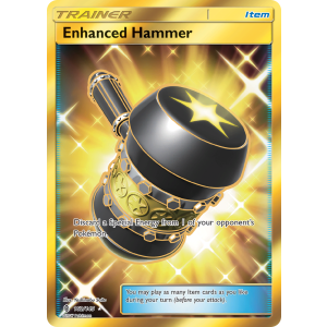 Rare Secret Enhanced Hammer 162/145 Pokemon TCG Sun & Moon Guardians Rising