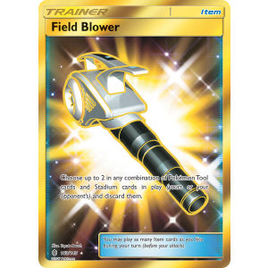 Rare Secret Field Blower 163/145 Pokemon TCG Sun & Moon Guardians Rising