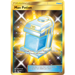 Rare Secret Max Potion 164/145 Pokemon TCG Sun & Moon Guardians Rising