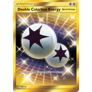 Rare Secret Double Colorless Energy 166/145 Pokemon TCG Sun & Moon Guardians Rising