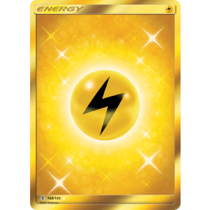 Rare Secret Lightning Energy 168/145 Pokemon TCG Sun & Moon Guardians Rising