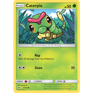 Caterpie 1/149 Pokemon TCG Sun & Moon Sun & Moon