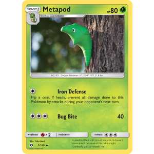 Metapod 2/149 Pokemon TCG Sun & Moon Sun & Moon