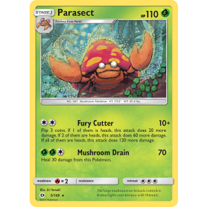 Parasect 5/149 Pokemon TCG Sun & Moon Sun & Moon