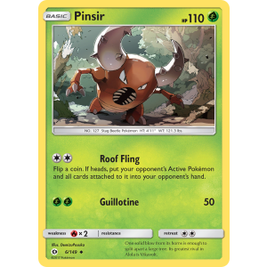 Pinsir 6/149 Pokemon TCG Sun & Moon Sun & Moon