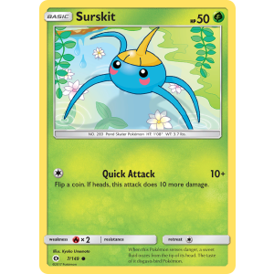 Surskit 7/149 Pokemon TCG Sun & Moon Sun & Moon