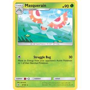 Masquerain 8/149 Pokemon TCG Sun & Moon Sun & Moon