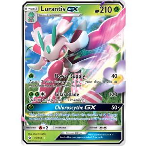 Rare Holo GX Lurantis-GX 15/149 Pokemon TCG Sun & Moon Sun & Moon