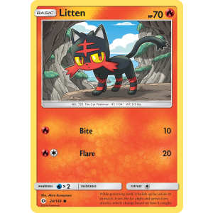 Litten 24/149 Pokemon TCG Sun & Moon Sun & Moon