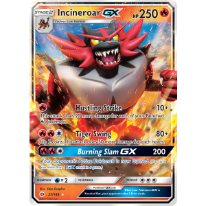 Rare Holo GX Incineroar-GX 27/149 Pokemon TCG Sun & Moon Sun & Moon