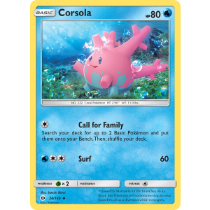 Corsola 36/149 Pokemon TCG Sun & Moon Sun & Moon