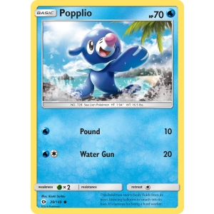 Popplio 39/149 Pokemon TCG Sun & Moon Sun & Moon