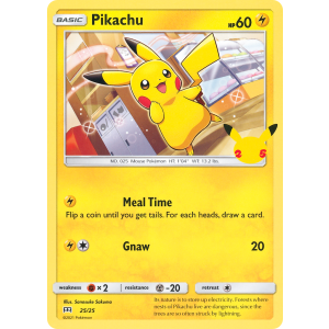  Pikachu 25/25 Pokemon TCG Other McDonald's Collection 2021