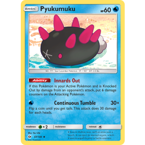 Pyukumuku 47/149 Pokemon TCG Sun & Moon Sun & Moon