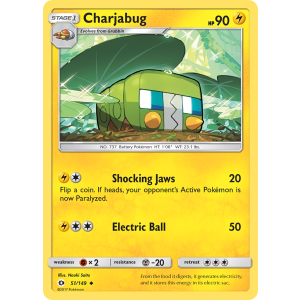 Charjabug 51/149 Pokemon TCG Sun & Moon Sun & Moon