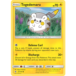 Togedemaru 53/149 Pokemon TCG Sun & Moon Sun & Moon