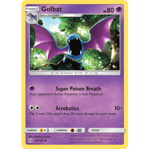 Golbat 55/149 Pokemon TCG Sun & Moon Sun & Moon