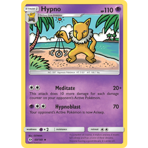 Hypno 60/149 Pokemon TCG Sun & Moon Sun & Moon