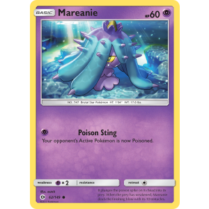 Mareanie 62/149 Pokemon TCG Sun & Moon Sun & Moon