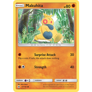 Makuhita 67/149 Pokemon TCG Sun & Moon Sun & Moon