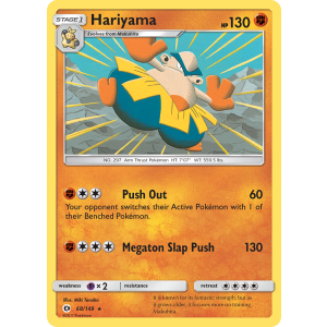 Hariyama 68/149 Pokemon TCG Sun & Moon Sun & Moon